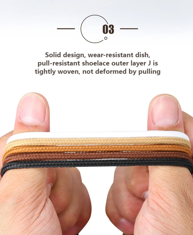 21 Colors Round Shoe Laces Polyester Solid Shoelaces Outdoor Leisure Sneakers Boots Shoes Lace 70cm/90cm/120cm/150cm 1 Pair