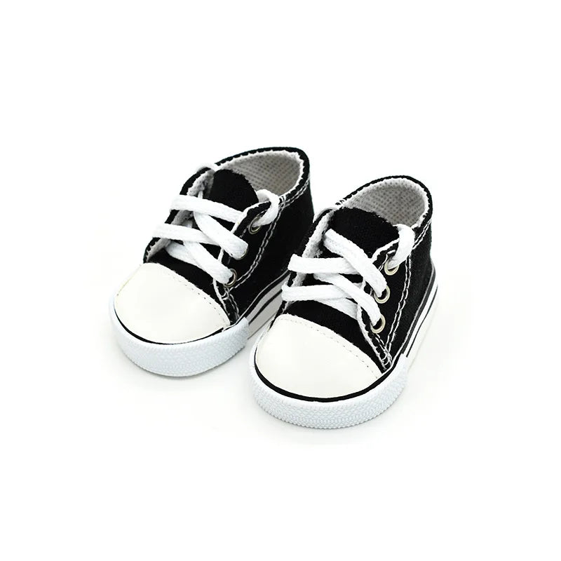 7cm Sneakers Fits 18Inch American Girl Doll, 17inch 43cm Baby Doll Shoes, 45cm Our Generation Girl Doll Accessories