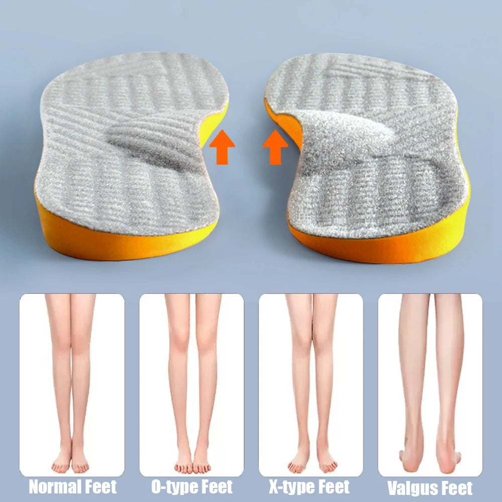 2025 Orthotic Insole For Flat Feet Arch Support Orthopedic Shoes Sole Insoles For Feet Men Women O/X Leg Corrected Care Pad