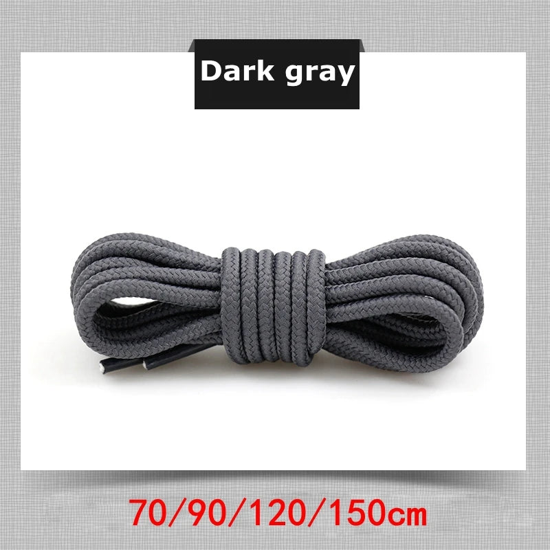 21 Colors Round Shoe Laces Polyester Solid Shoelaces Outdoor Leisure Sneakers Boots Shoes Lace 70cm/90cm/120cm/150cm 1 Pair