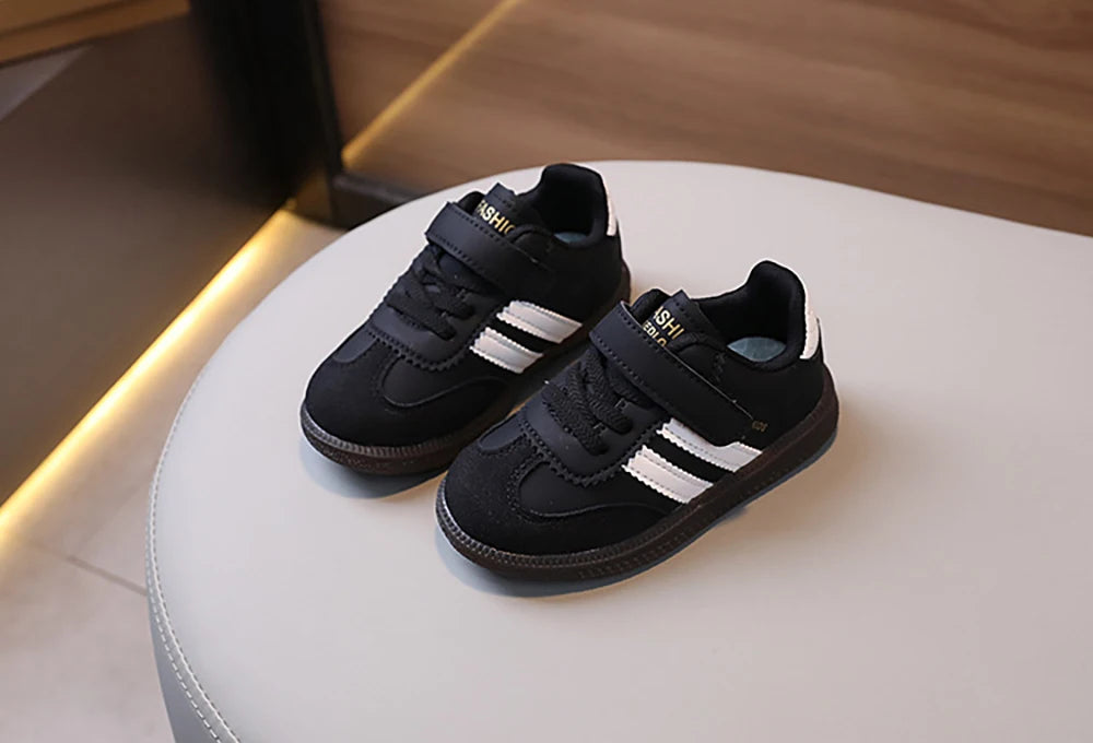 Spring Sport Shoes For Children PU Leather Ergonomics Kids Sneakers Soft-soled Children's Sneakers Boy's Girl's Tennis Shoes