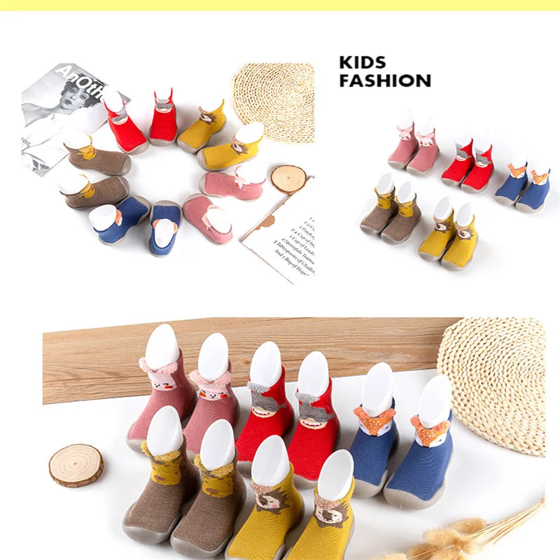 Spring and Fall Models of Children's Walking Shoes Floor Socks Infant Non-slip Soft Bottom Floor Shoes for Boys and Girls Indoor