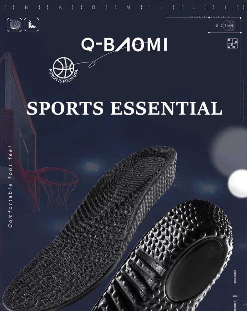 NEW Height Increase Templates Sports Shock Absorption Insoles for Feet Deodorant Orthopedic Insole for Shoes Men Women Shoe Sole