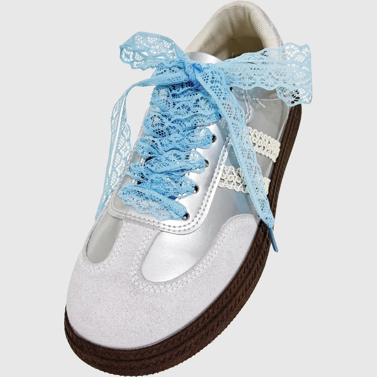 Hot Sale Lace Shoelaces for Women Casual Shoes 2.9CM Width Flat Shoelace for Sneakers Black White Shoe Laces Accessorices