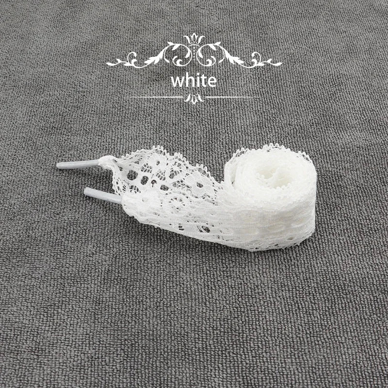 Flat Lace Shoe Laces Fancy Shoelaces for Women 3CM Width 80CM/100CM/120CM Length Canvas Sneakers Outdoor Casual Shoes Shoelace