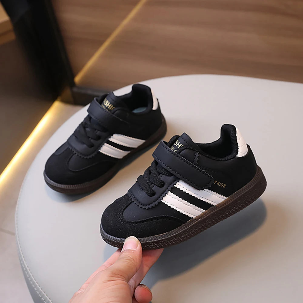 Spring Sport Shoes For Children PU Leather Ergonomics Kids Sneakers Soft-soled Children's Sneakers Boy's Girl's Tennis Shoes