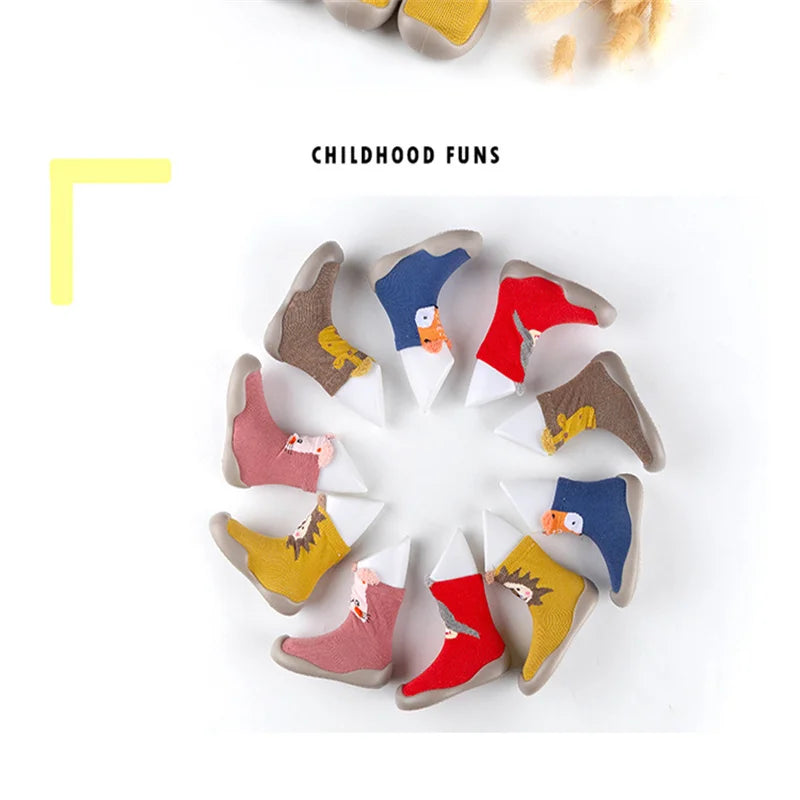 Spring and Fall Models of Children's Walking Shoes Floor Socks Infant Non-slip Soft Bottom Floor Shoes for Boys and Girls Indoor