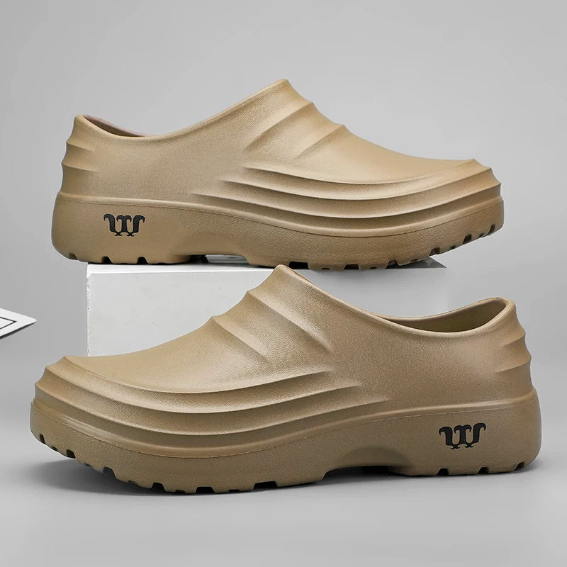 Summer Chef Shoes Anti Slip and Oil Proof Work Shoes Lazy Slippers  Casual Trendy Slippers One Step Fashion Shoes Sports Shoes