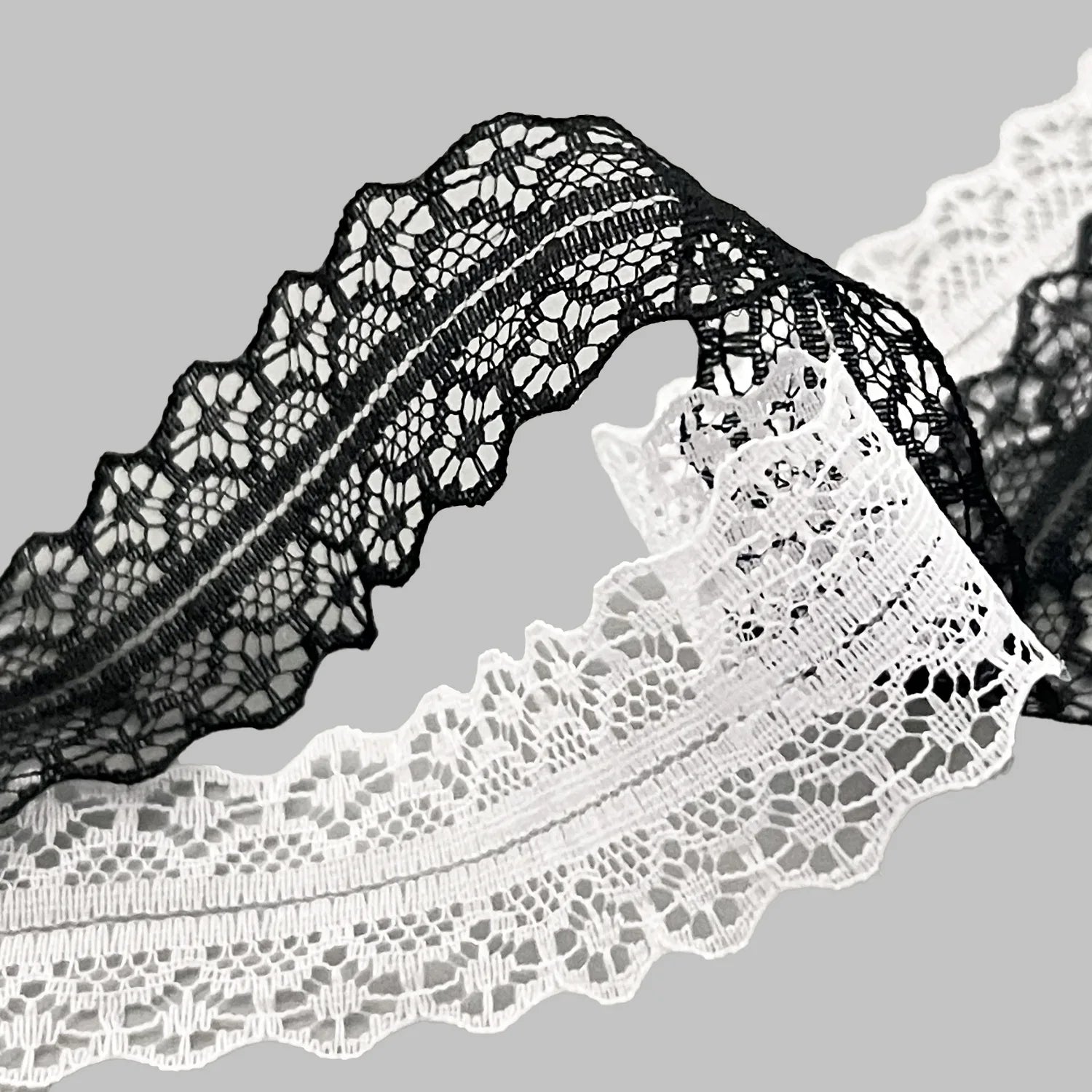 Hot Sale Lace Shoelaces for Women Casual Shoes 2.9CM Width Flat Shoelace for Sneakers Black White Shoe Laces Accessorices