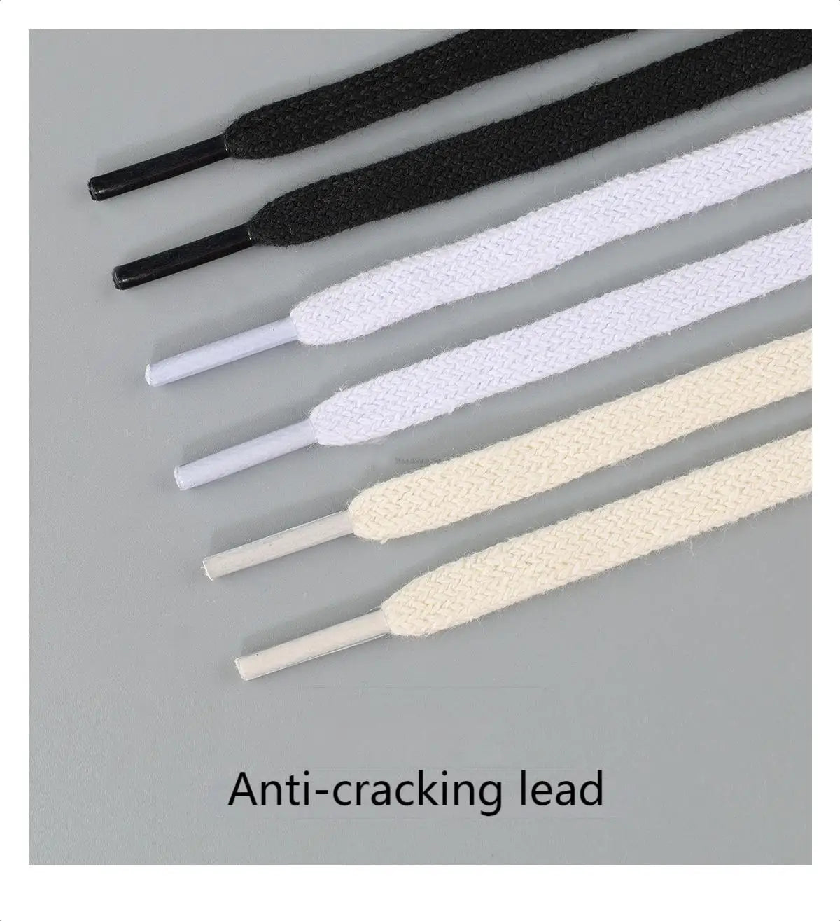 1Pair Cotton Flat Shoelaces Sneakers Canvas Shoe laces Women Men Shoelace White Black Beige Classic Laces for Shoes Strings