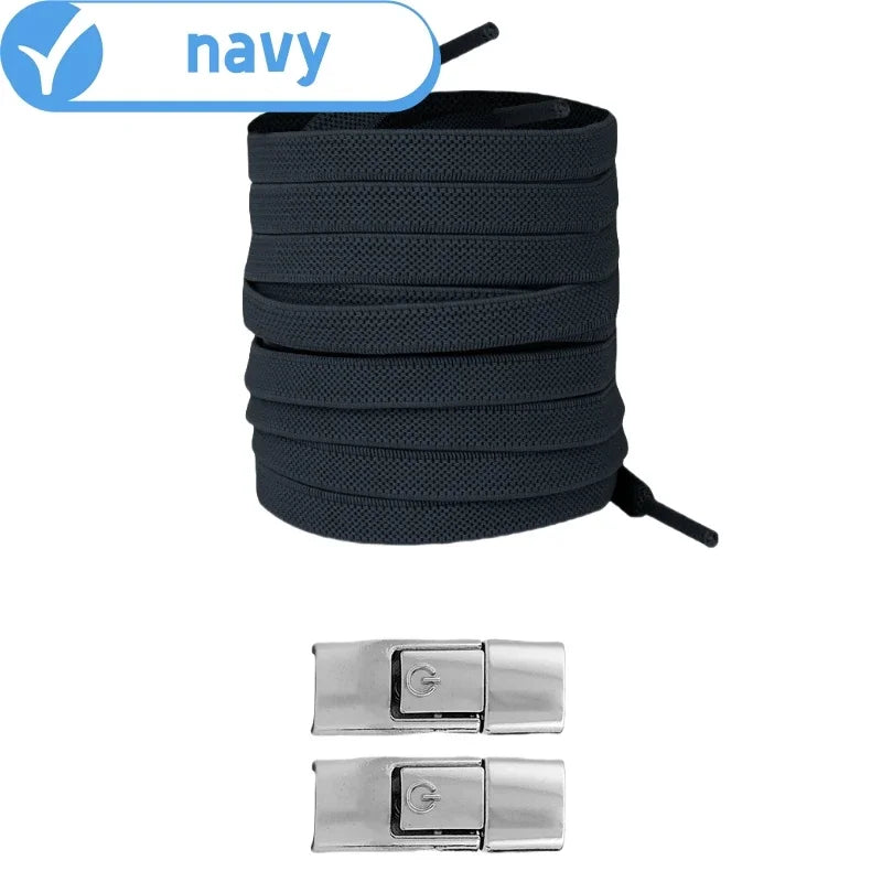 New Press Lock Shoelaces Without ties Gradient Flats Elastic Laces Sneakers Kids Adult No Tie Shoe laces for Shoes Accessories