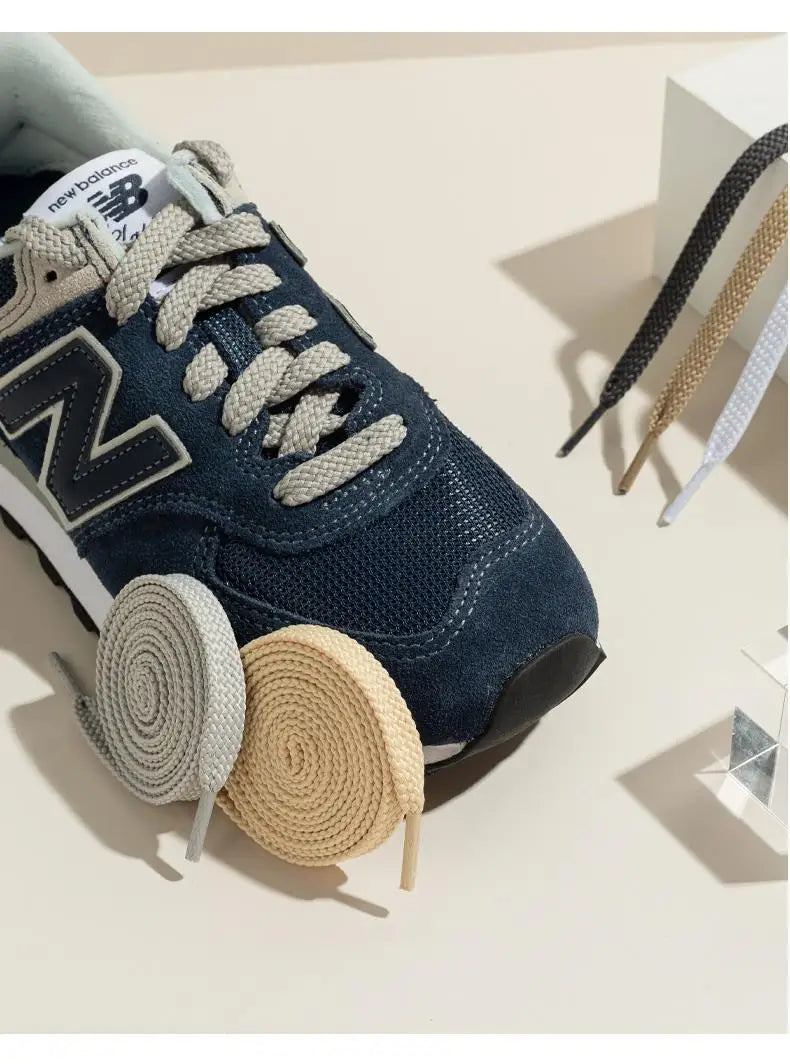 1Pair Fabric Flat Shoe laces Classic Shoelaces for Sneakers White Black Shoelace Quality Laces Shoes 100/120/140/160CM Strings