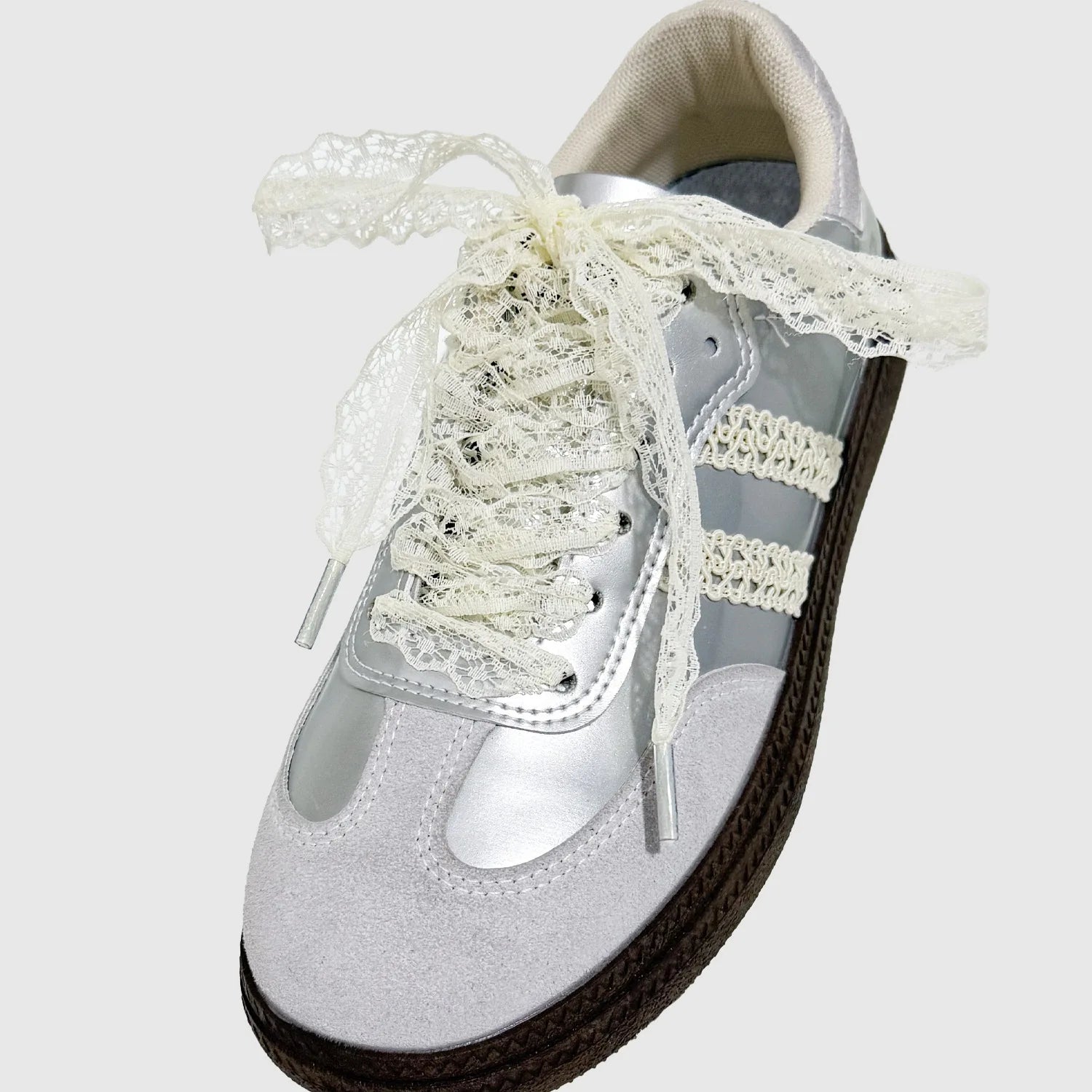 Hot Sale Lace Shoelaces for Women Casual Shoes 2.9CM Width Flat Shoelace for Sneakers Black White Shoe Laces Accessorices