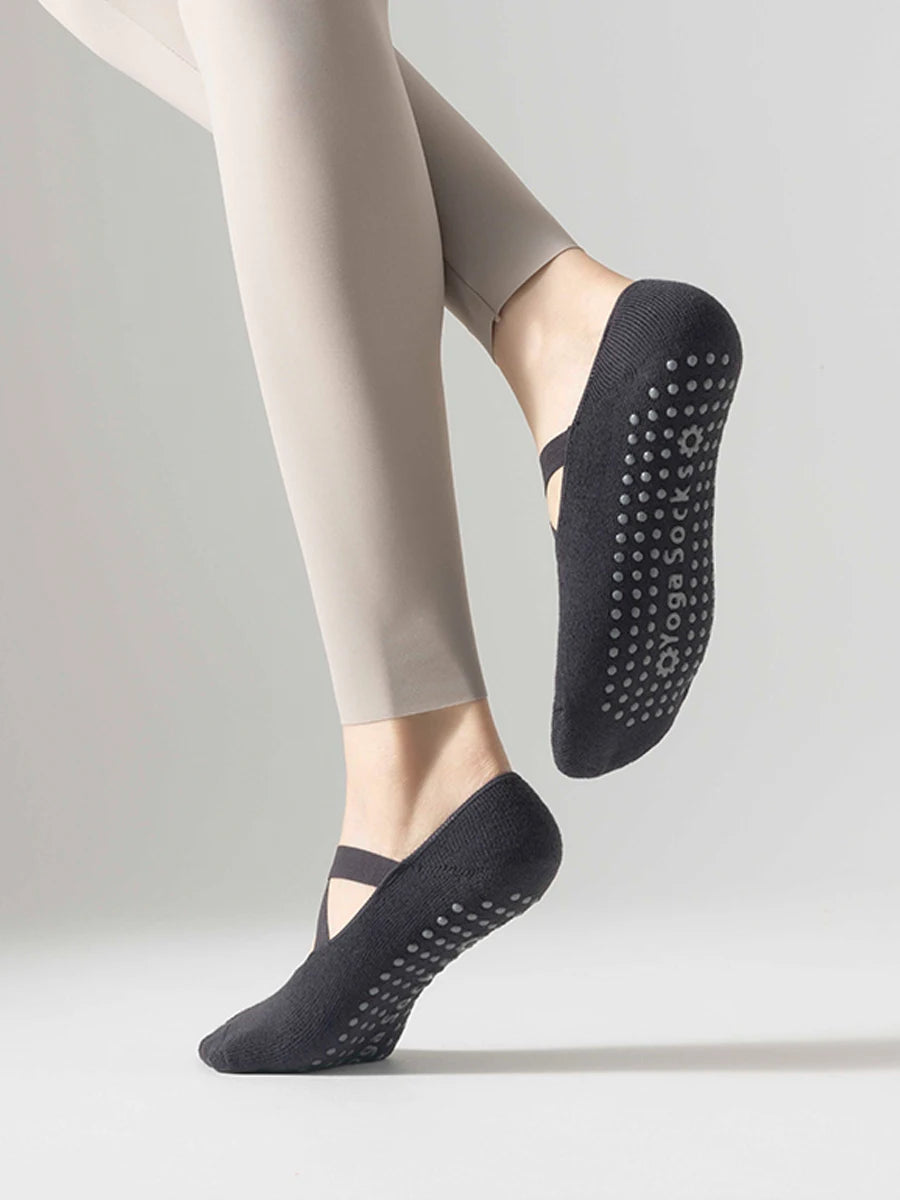 Yoga socks,  anti slip socks, Pilates women's indoor floor dance socks for beginners