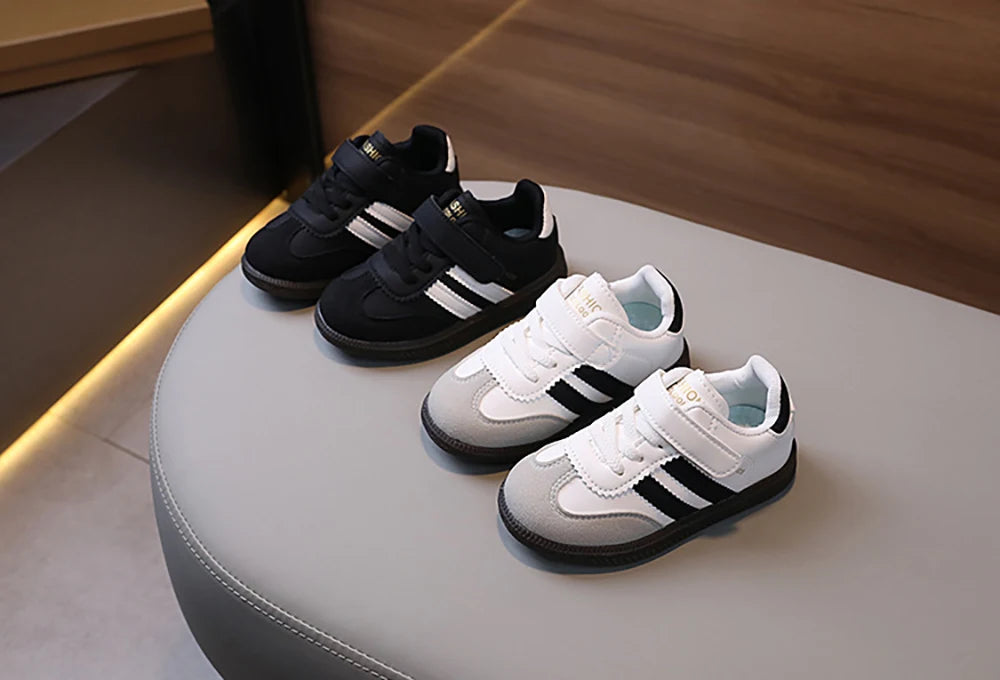 Spring Sport Shoes For Children PU Leather Ergonomics Kids Sneakers Soft-soled Children's Sneakers Boy's Girl's Tennis Shoes