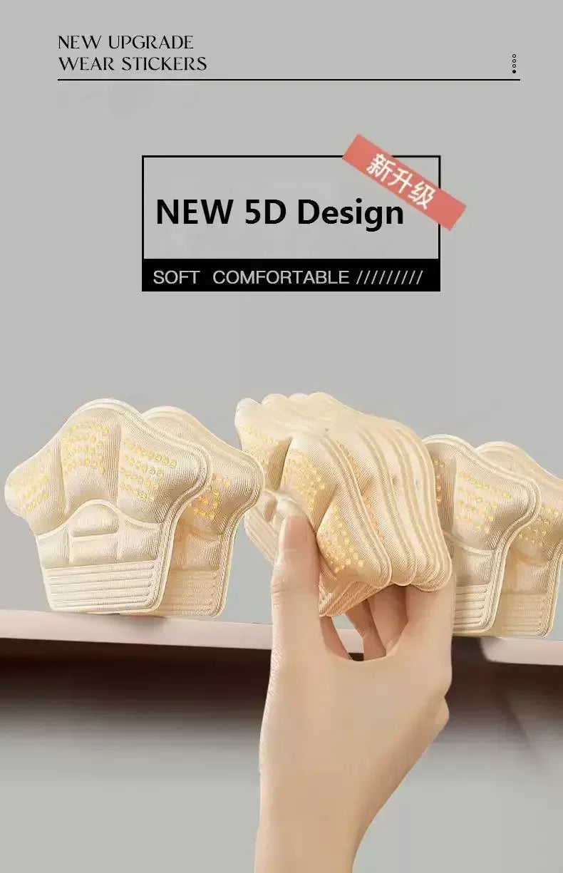 New 10Pcs Silicon Heel Protectors Stickers Feet Pads for Sneakers Comfort Non Slip Shoe Pads Foot Pain Relievers Shoes Inserts