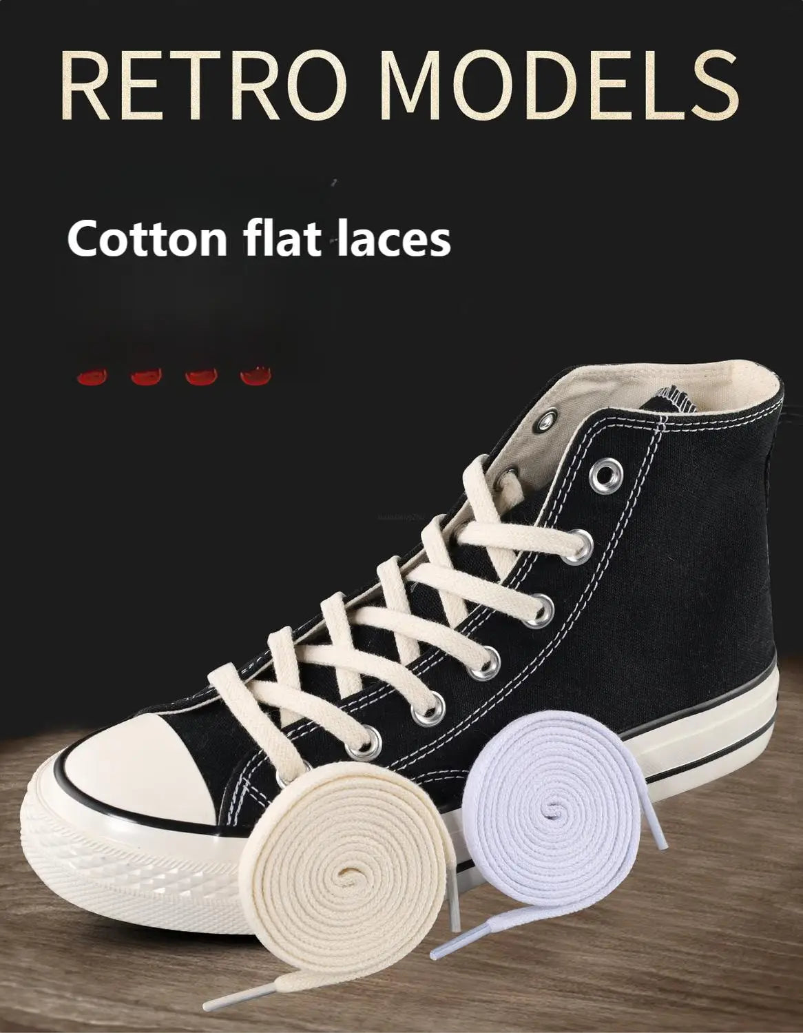 1Pair Cotton Flat Shoelaces Sneakers Canvas Shoe laces Women Men Shoelace White Black Beige Classic Laces for Shoes Strings