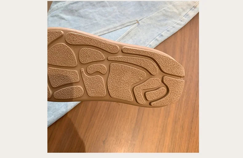 Four Season Fashion Trend Women's Casual Shoes College Style Wide Toe Soft Comfortable Flat Shoes Outdoor Casual Sports Shoes