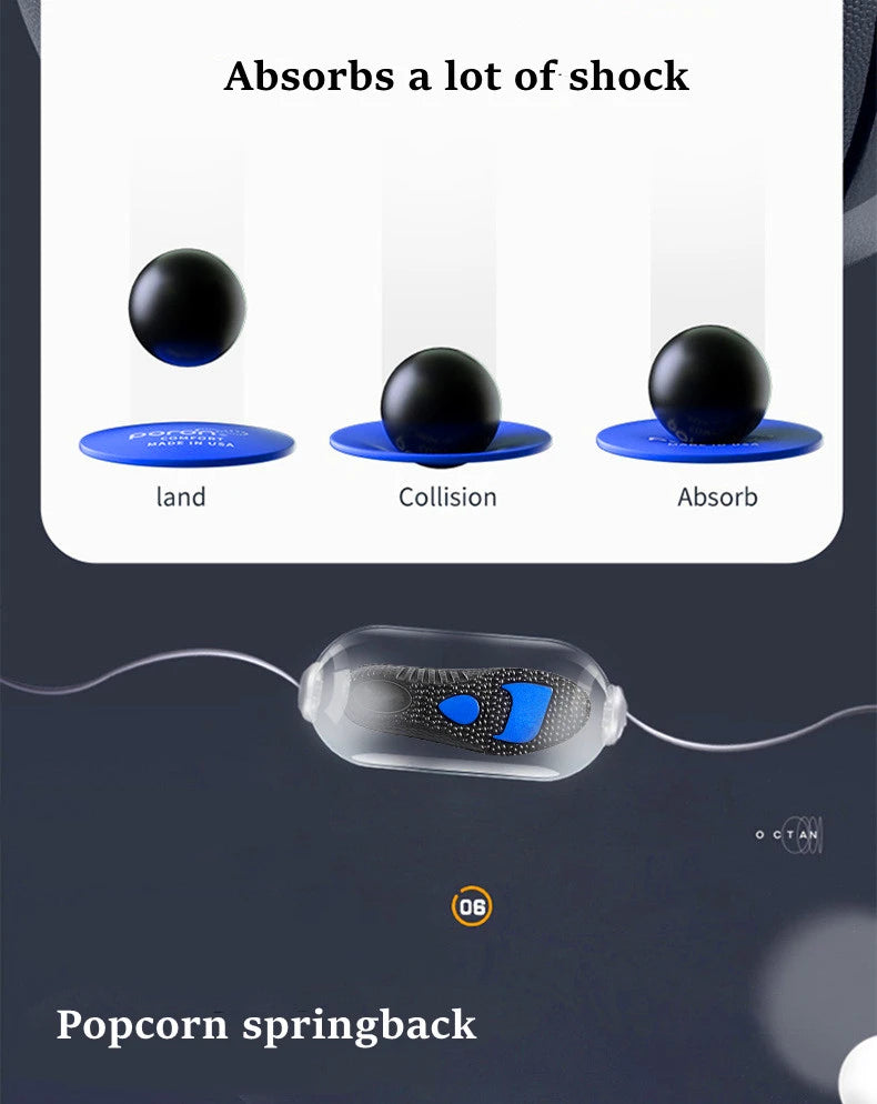 NEW Height Increase Templates Sports Shock Absorption Insoles for Feet Deodorant Orthopedic Insole for Shoes Men Women Shoe Sole