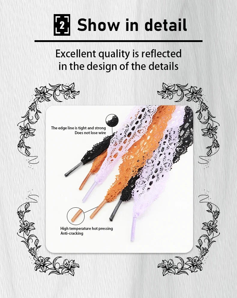 Flat Lace Shoe Laces Fancy Shoelaces for Women 3CM Width 80CM/100CM/120CM Length Canvas Sneakers Outdoor Casual Shoes Shoelace