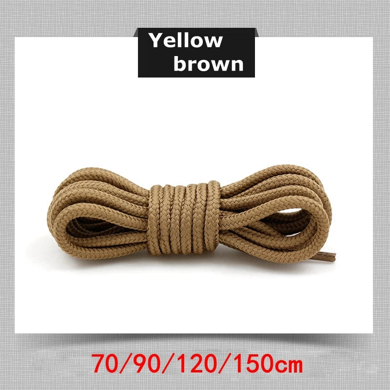 21 Colors Round Shoe Laces Polyester Solid Shoelaces Outdoor Leisure Sneakers Boots Shoes Lace 70cm/90cm/120cm/150cm 1 Pair