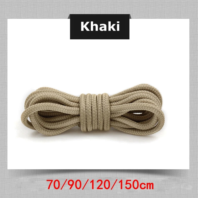 21 Colors Round Shoe Laces Polyester Solid Shoelaces Outdoor Leisure Sneakers Boots Shoes Lace 70cm/90cm/120cm/150cm 1 Pair
