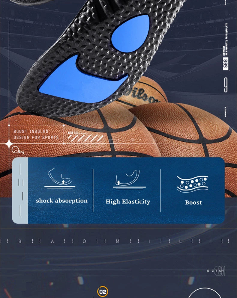 NEW Height Increase Templates Sports Shock Absorption Insoles for Feet Deodorant Orthopedic Insole for Shoes Men Women Shoe Sole