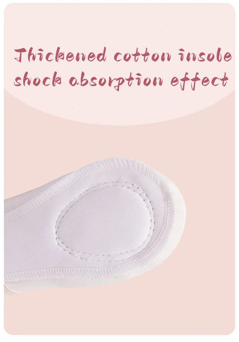 Ballet Shoes For Girls Canvas Flat Ballet Dancing Slippers Ballerina Practice Shoes For Women Children Soft Sole Dance Shoes