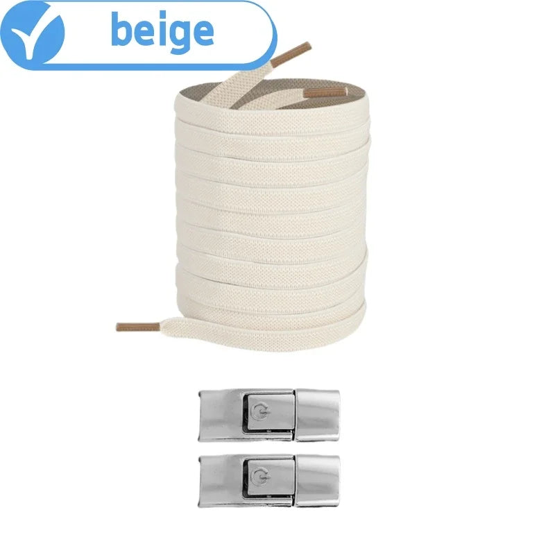 New Press Lock Shoelaces Without ties Gradient Flats Elastic Laces Sneakers Kids Adult No Tie Shoe laces for Shoes Accessories