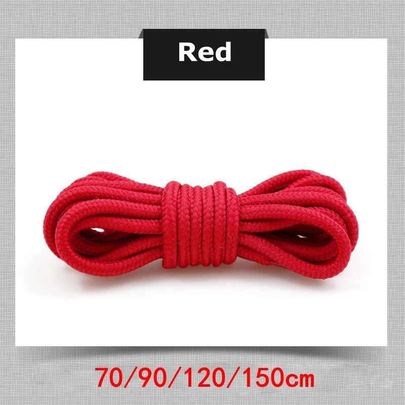 21 Colors Round Shoe Laces Polyester Solid Shoelaces Outdoor Leisure Sneakers Boots Shoes Lace 70cm/90cm/120cm/150cm 1 Pair