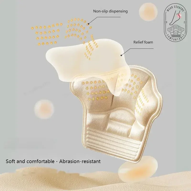 New 10Pcs Silicon Heel Protectors Stickers Feet Pads for Sneakers Comfort Non Slip Shoe Pads Foot Pain Relievers Shoes Inserts