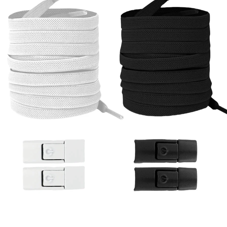 New Press Lock Shoelaces Without ties Gradient Flats Elastic Laces Sneakers Kids Adult No Tie Shoe laces for Shoes Accessories