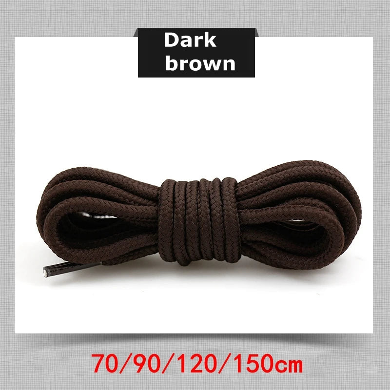 21 Colors Round Shoe Laces Polyester Solid Shoelaces Outdoor Leisure Sneakers Boots Shoes Lace 70cm/90cm/120cm/150cm 1 Pair