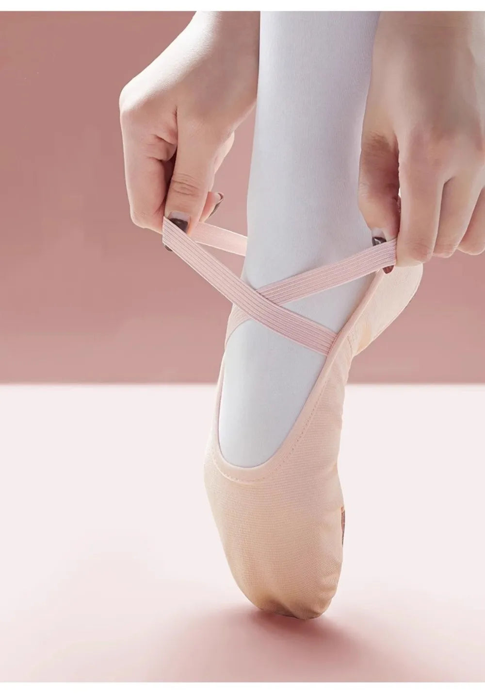 Ballet Shoes For Girls Canvas Flat Ballet Dancing Slippers Ballerina Practice Shoes For Women Children Soft Sole Dance Shoes