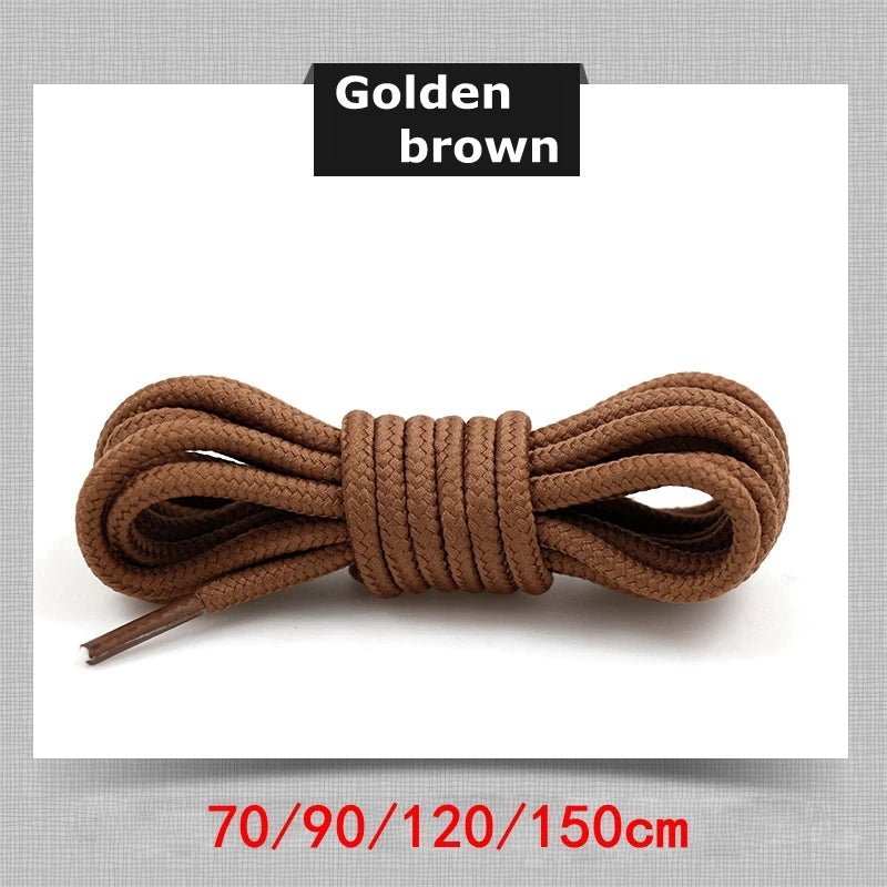 21 Colors Round Shoe Laces Polyester Solid Shoelaces Outdoor Leisure Sneakers Boots Shoes Lace 70cm/90cm/120cm/150cm 1 Pair