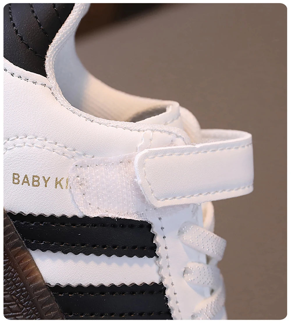 Spring Sport Shoes For Children PU Leather Ergonomics Kids Sneakers Soft-soled Children's Sneakers Boy's Girl's Tennis Shoes