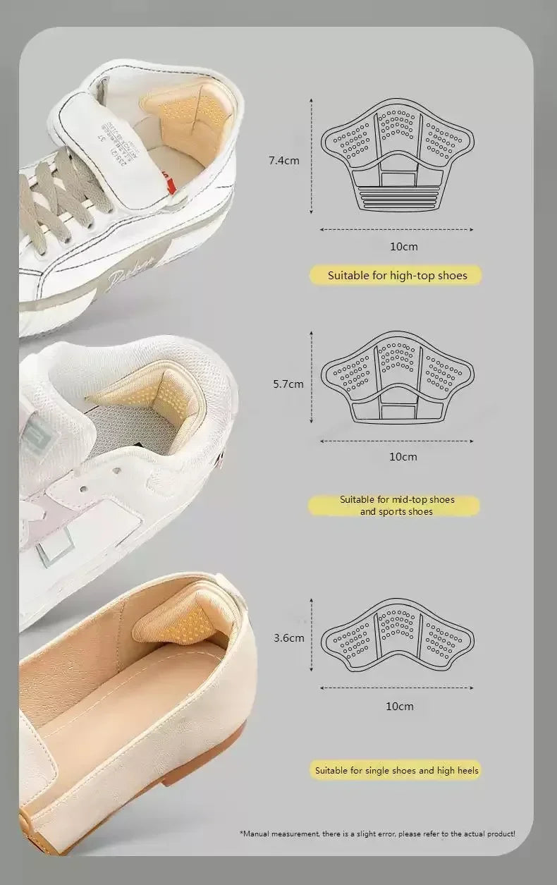 New 10Pcs Silicon Heel Protectors Stickers Feet Pads for Sneakers Comfort Non Slip Shoe Pads Foot Pain Relievers Shoes Inserts
